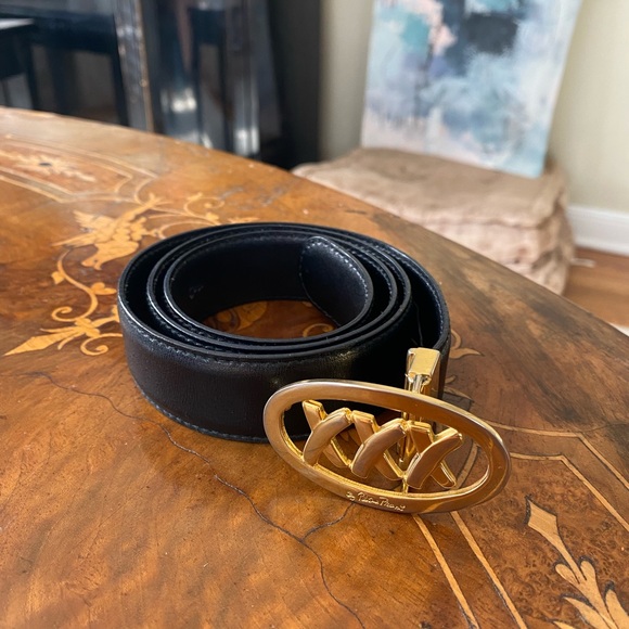 Paloma Picasso Accessories - PALOMA PICASSO XXX Black Leather Belt